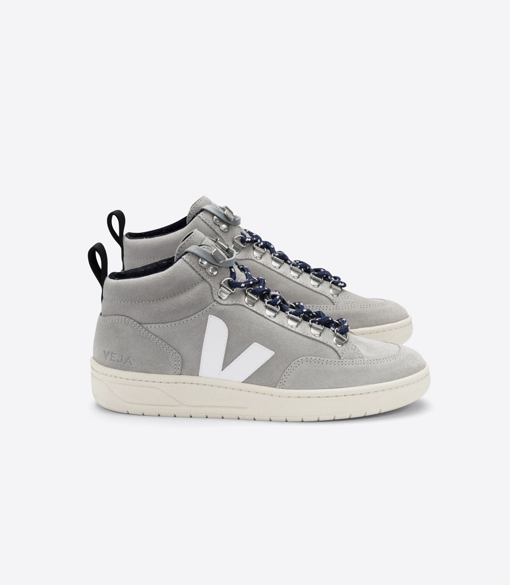 Tenis Veja Hombre - Roraima Suede - Grises/Blancos - 431TZKPBQ